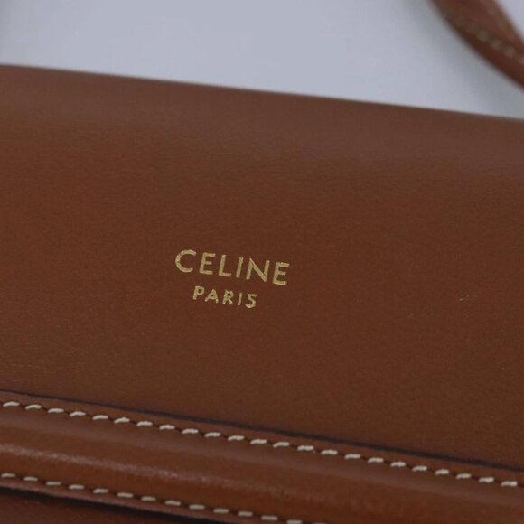 CELINE Triomphe Shoulder Pouch PVC White Auth 101049M - Picture 15 of 16